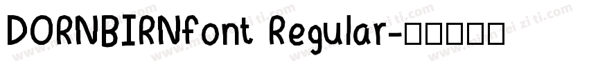DORNBIRNfont Regular字体转换